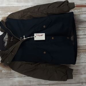 Girls 7 small Jessica Simpson jacket green and blue